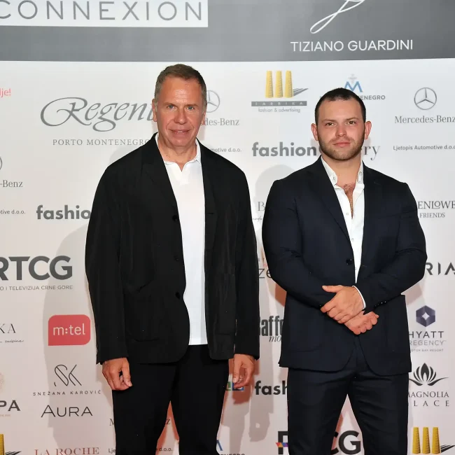 Miles Socha, editor of WWD magazine and Sergei Moroz