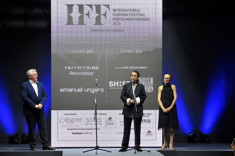 David Margasopn, Managing Director of Porto Montenegro, Sara Sozzani Maino, Art director of Fondazione Sozzani and President of IFF Porto Montenegro and Vesna Mandic, founder of Fabrika event agency