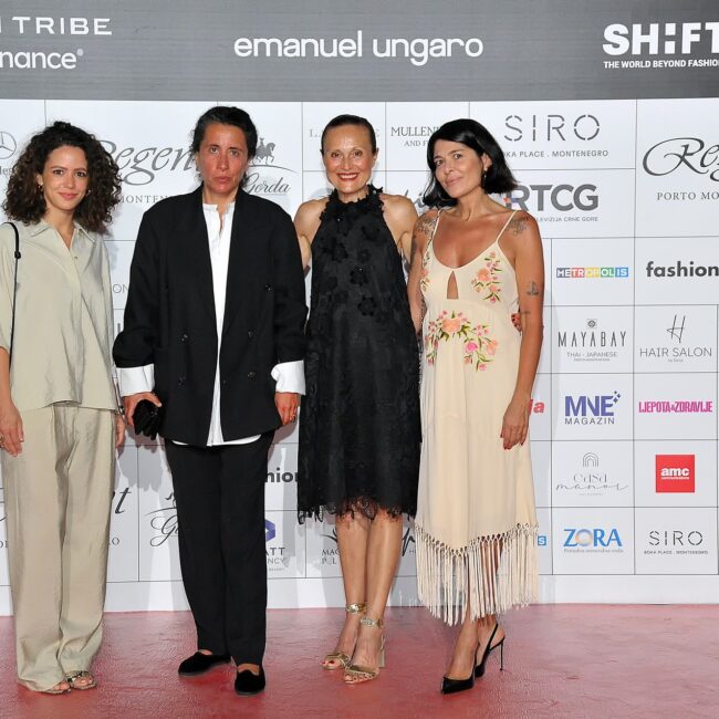 Giada Cardo, novinarka MFFashion magazina, Sara Sozzani Maino, Predsednica Vesna Mandic i Giorgia Virzi zvanični savetnik IFFa